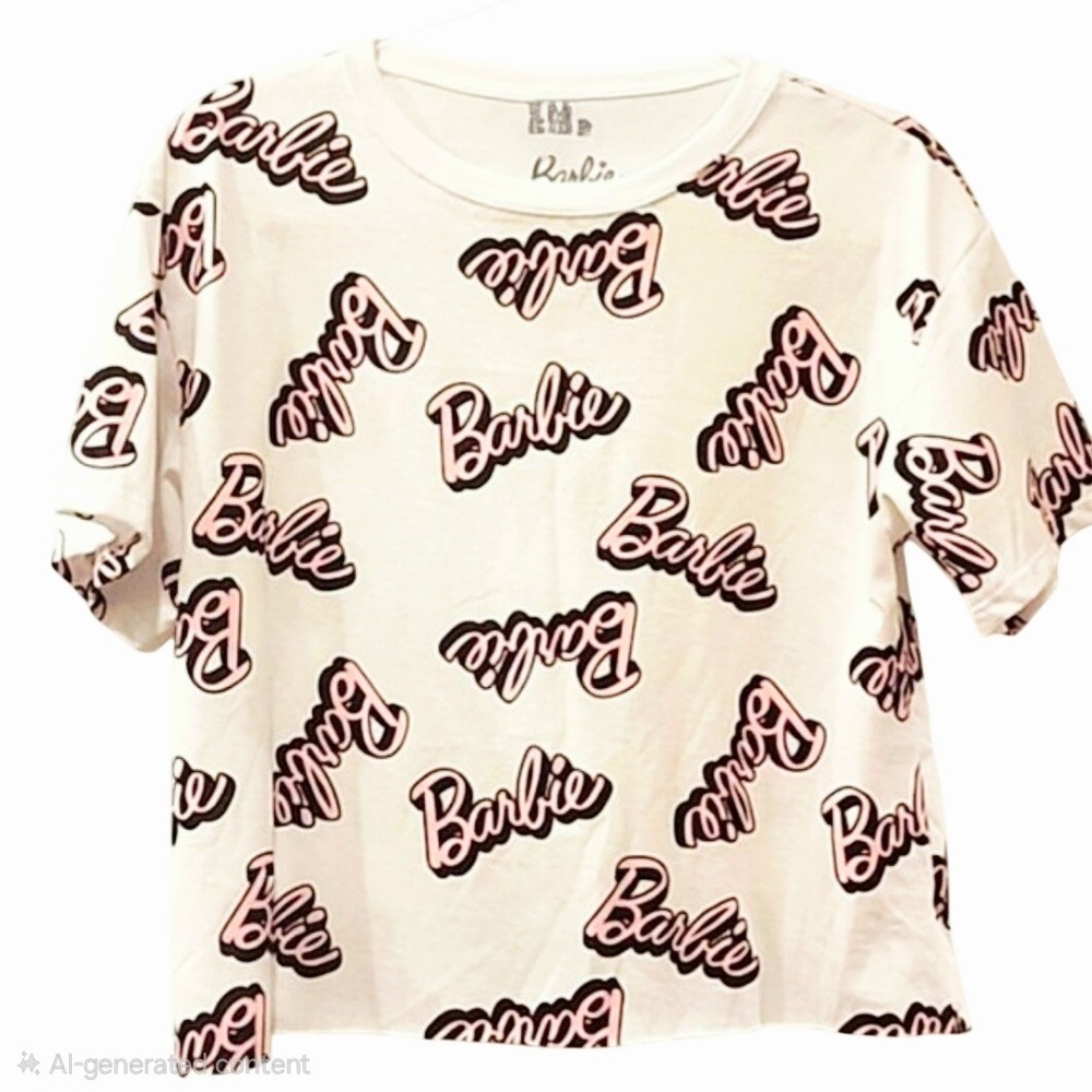 Hybrid Apparel Barbie Multi-Logo S/S T-Shirt‎